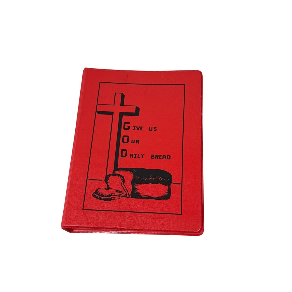 Vintage Zion Lutheranโ Church Cook Book Gowrie Iowa Red 3-Ring Binder